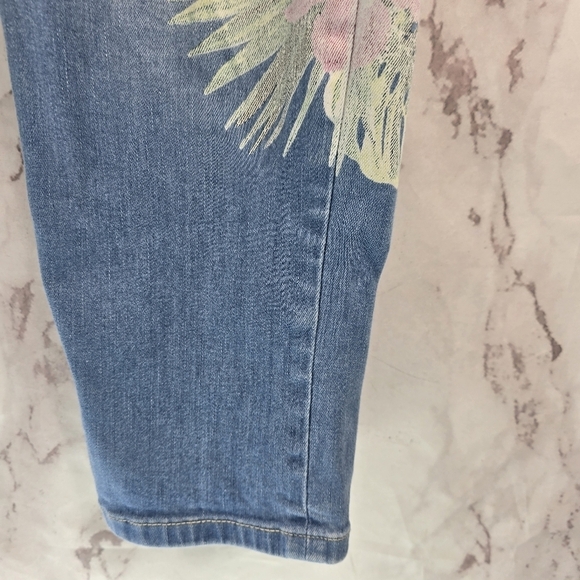 Tommy Bahama Jeans Women 32x29 High Rise Floral Painted Tema Indigo Kayo Blossom - Picture 5 of 14